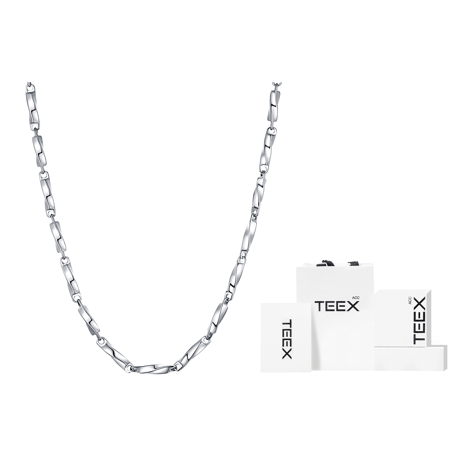 Титановая стальная цепь унисекс TEEX, mobius chain
Титановая стальная цепь унисекс TEEX, mobius chain