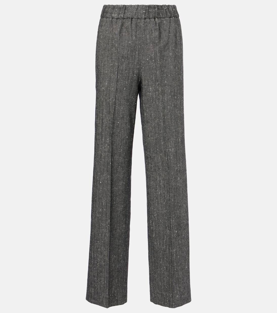 Широкие брюки из смесовой шерсти с высокой посадкой Dolce&Gabbana, цвет fantasia (non stampa
Широкие брюки из смесовой шерсти с высокой посадкой Dolce&Gabbana, цвет fantasia (non stampa