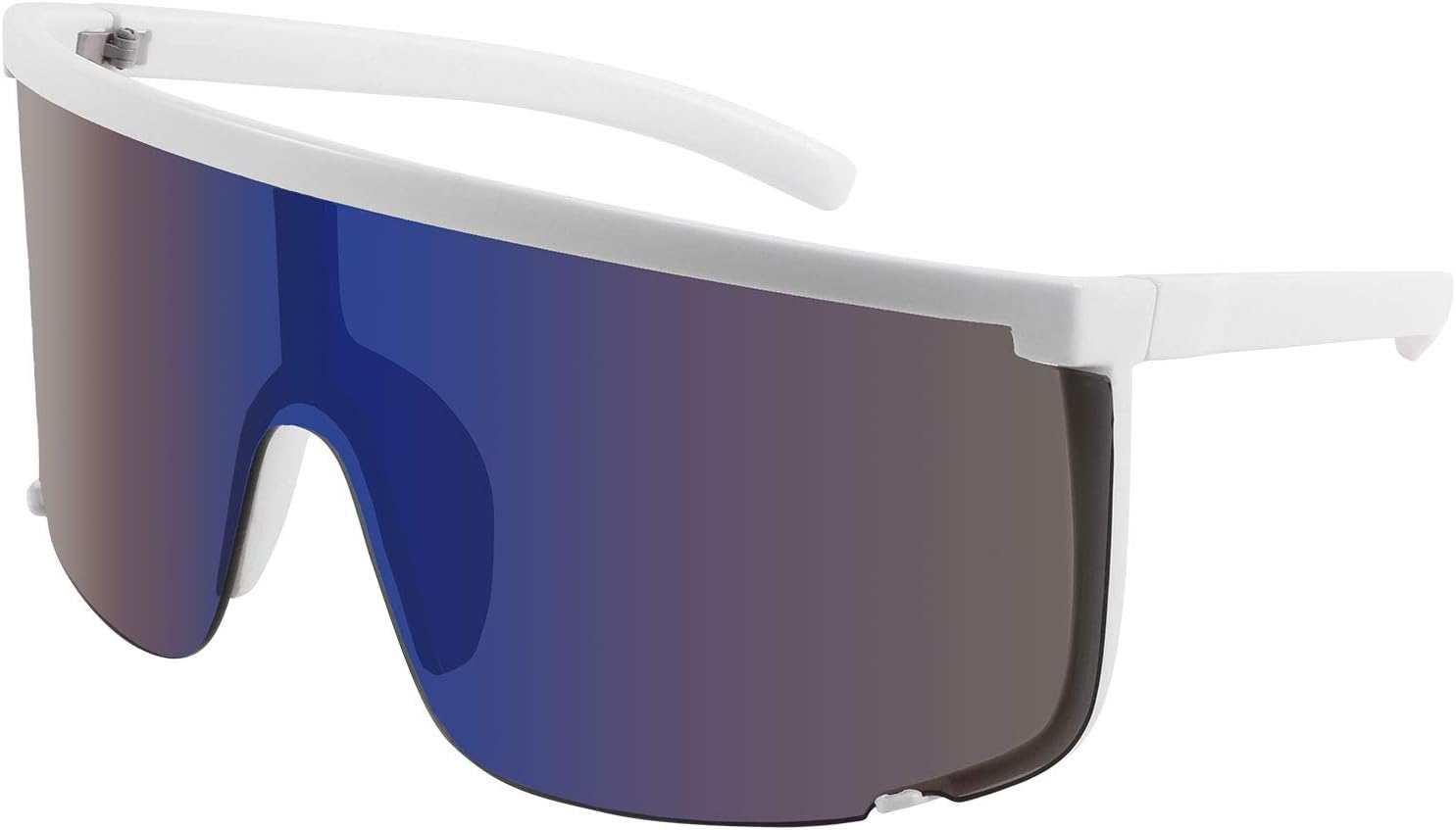 Солнцезащитные очки Karsaer Vision Shield для мужчин и женщин, большие, неоновые, в стиле 80-х и 90-х, спортивные, для активного отдыха, велоспорта и катания на лыжах, White Blue Mirror
Солнцезащитные очки Karsaer Vision Shield для мужчин и женщин, большие, неоновые, в стиле 80-х и 90-х, спортивные, для активного отдыха, велоспорта и катания на лыжах, White Blue Mirror