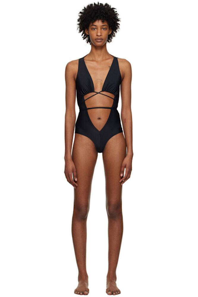 Черный янтарный цельный купальник KNWLS
Черный янтарный цельный купальник KNWLS