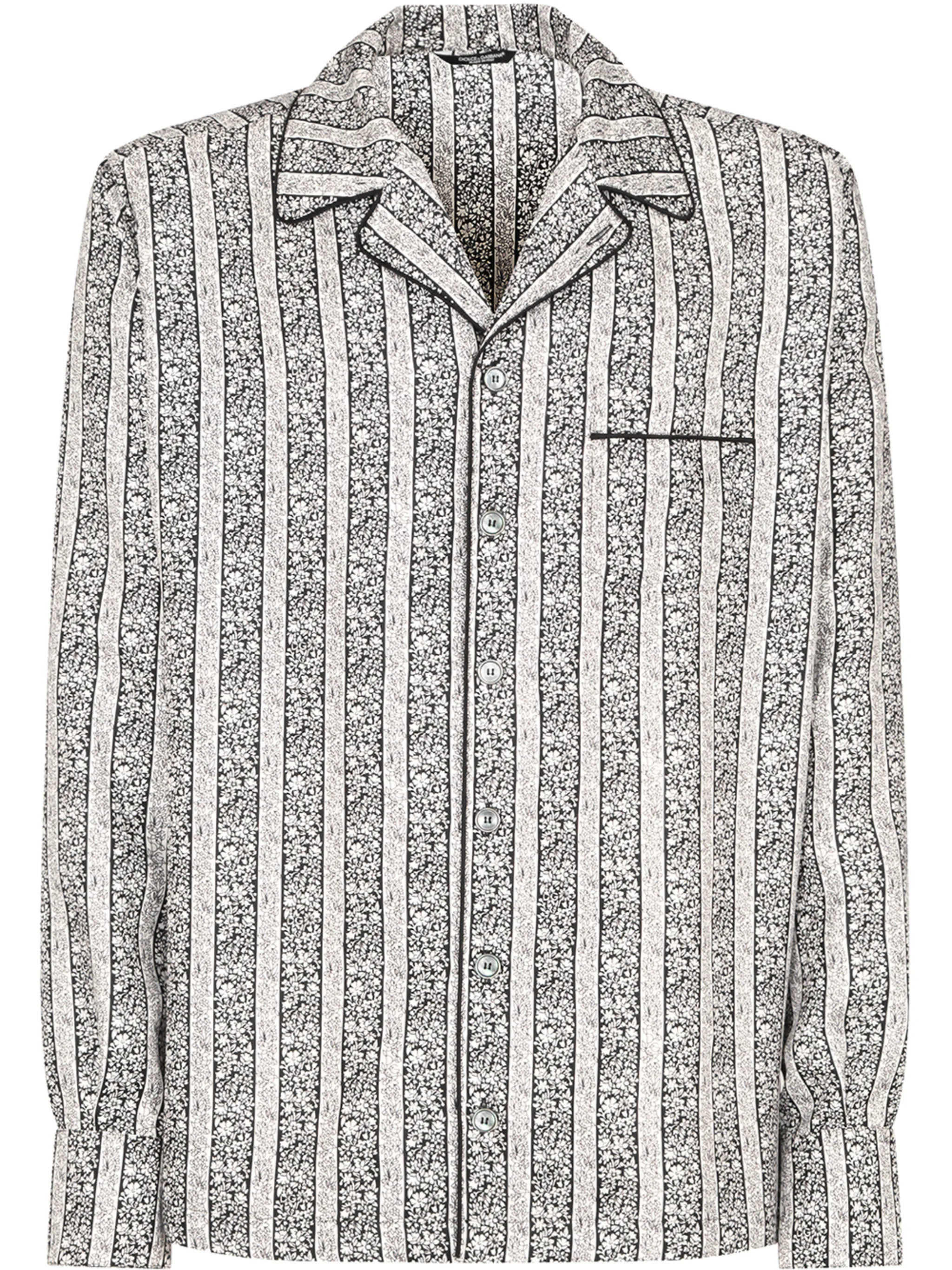 Рубашка с цветочным принтом Dolce & Gabbana, черный
Рубашка с цветочным принтом Dolce & Gabbana, черный