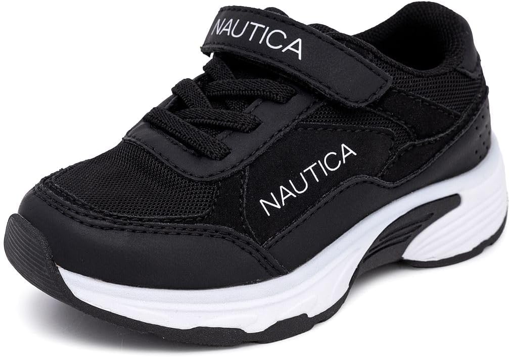 Детские кроссовки Nautica с регулируемыми ремешками, Удобные повседневные кеды для мальчиков и девочек, малышей и маленьких детей, черный
Детские кроссовки Nautica с регулируемыми ремешками, Удобные повседневные кеды для мальчиков и девочек, малышей и маленьких детей, черный