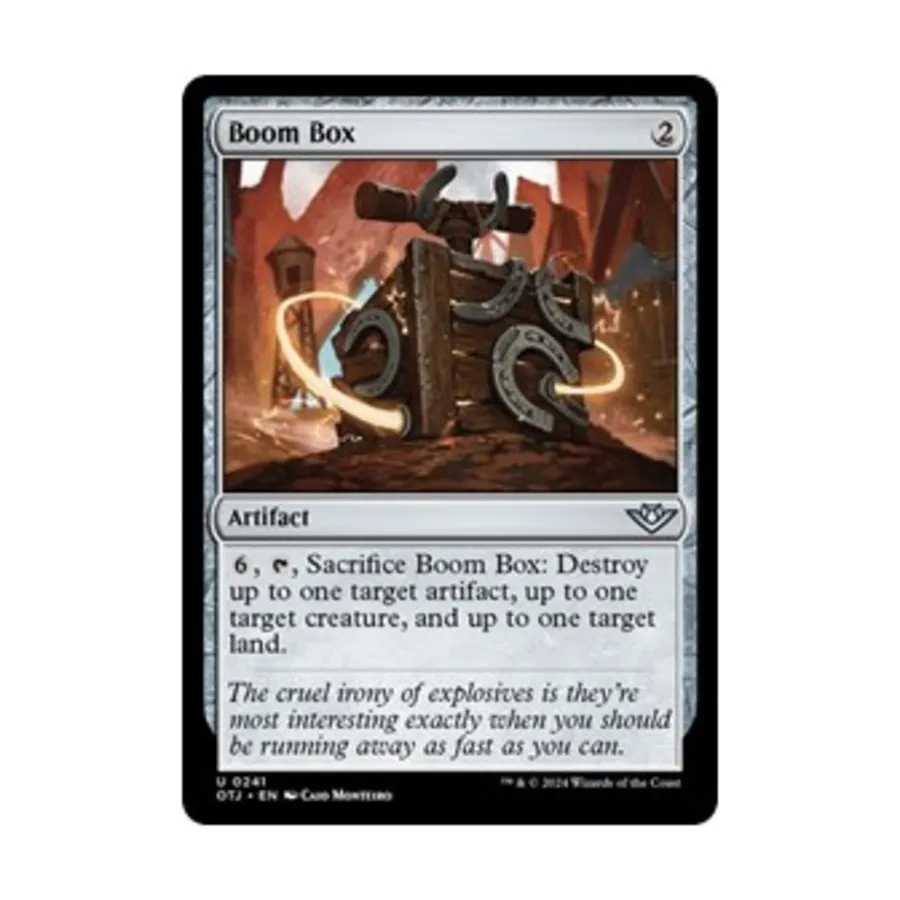 CCG Бумбокс (U), MTG - Outlaws of Thunder Junction 
CCG Бумбокс (U), MTG - Outlaws of Thunder Junction