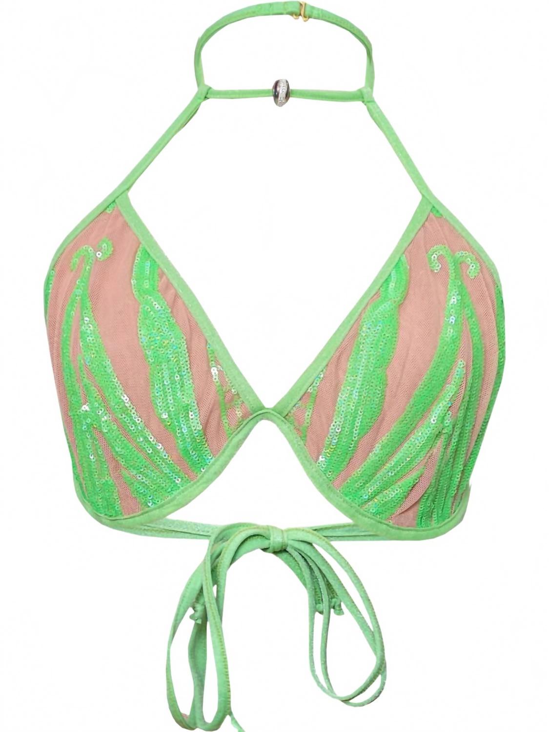 Карнавальный бюстгальтер-топ цвета лайма Gyv Me Body, Lime
Карнавальный бюстгальтер-топ цвета лайма Gyv Me Body, Lime