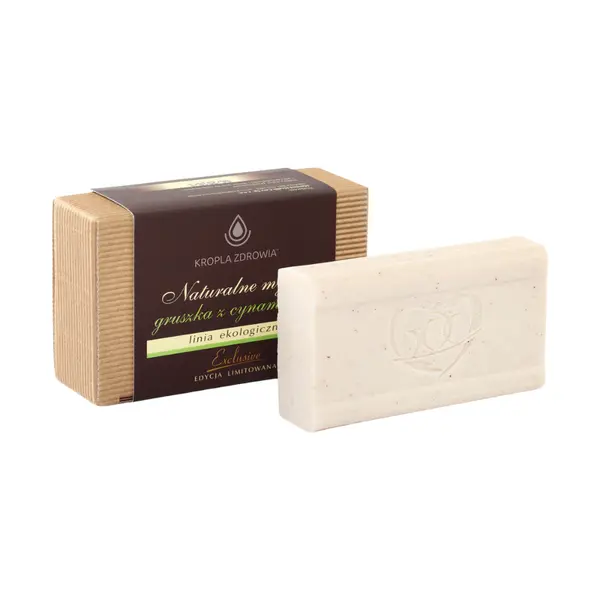Натуральное мыло с грушей и корицей, 130 г Pharmedis Kropla zdrowia linia ekologiczna
Натуральное мыло с грушей и корицей, 130 г Pharmedis Kropla zdrowia linia ekologiczna