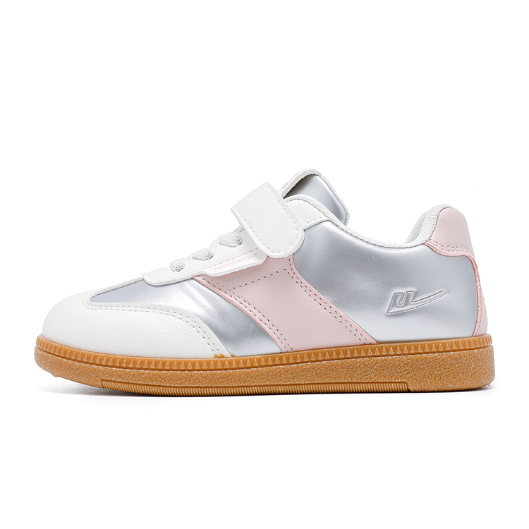 Детские скейтерские кроссовки Kids WARRIOR, серебряный/бежевый/розовый 
Детские скейтерские кроссовки Kids WARRIOR, серебряный/бежевый/розовый