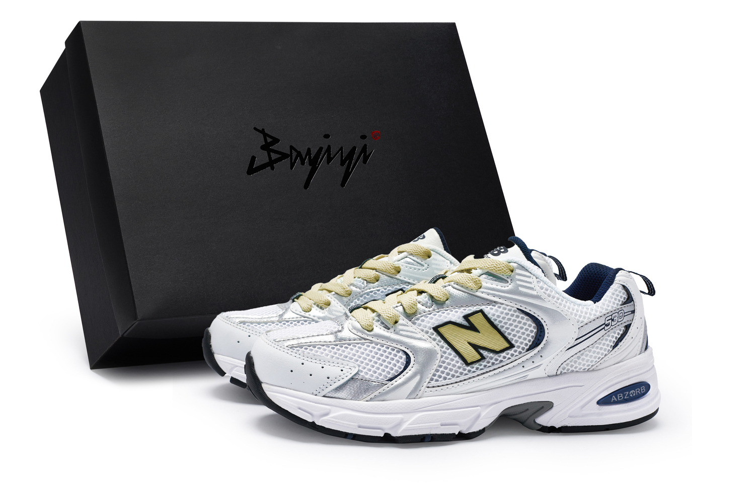 New Balance Кроссовки NB 530 противоударные нескользящие дышащие низкие унисекс белые серебристые бежевые желтые, цвет White Silver Beige Yellow
New Balance Кроссовки NB 530 противоударные нескользящие дышащие низкие унисекс белые серебристые бежевые желтые, цвет White Silver Beige Yellow