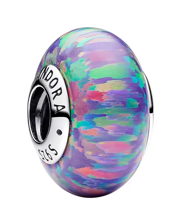Серебряный опаловый фиолетовый шарм Pandora, silver
Серебряный опаловый фиолетовый шарм Pandora, silver