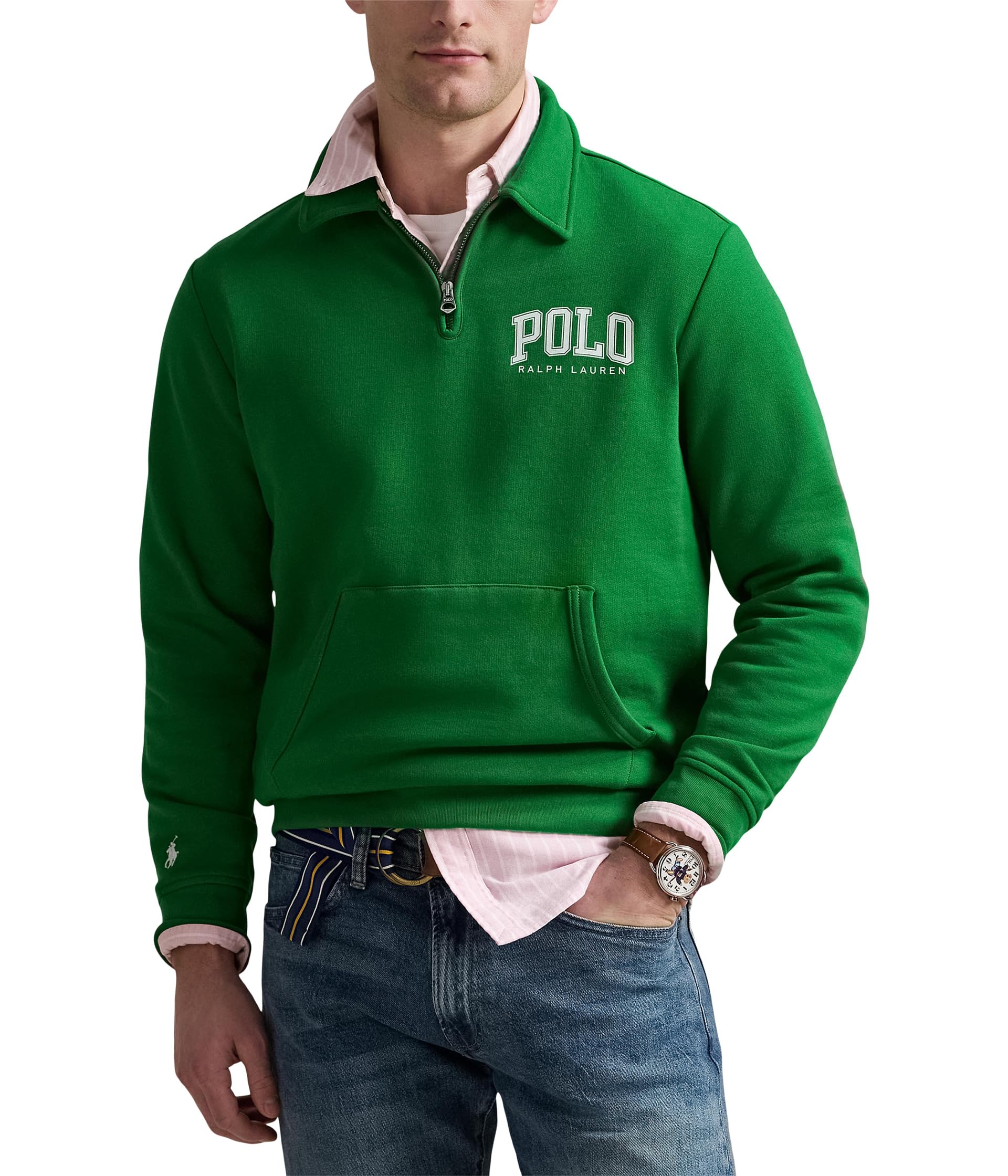 Толстовка Polo Ralph Lauren Logo Fleece Collared Sweatshirt, цвет Cruise Green
Толстовка Polo Ralph Lauren Logo Fleece Collared Sweatshirt, цвет Cruise Green