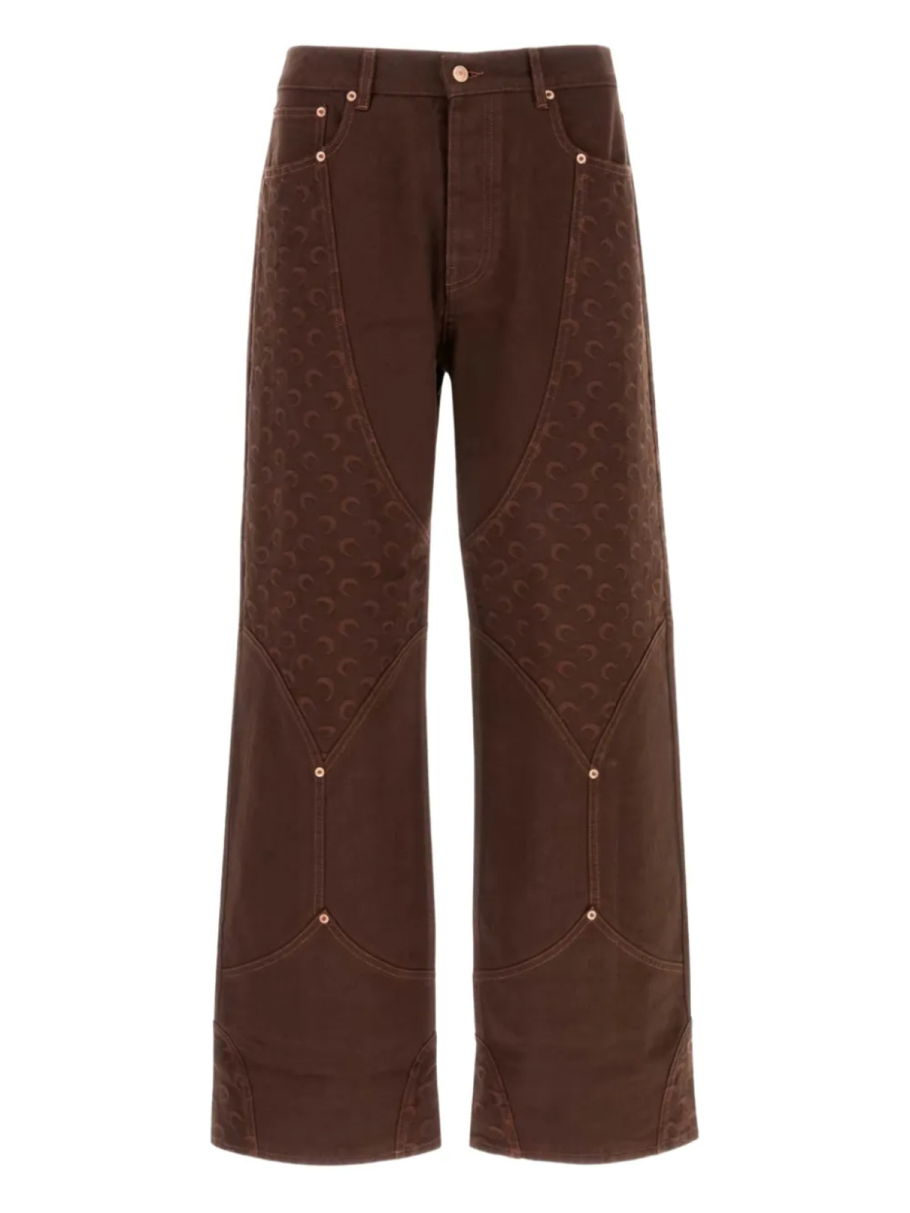 Вышитые брюки Marine Serre, коричневый
Вышитые брюки Marine Serre, коричневый