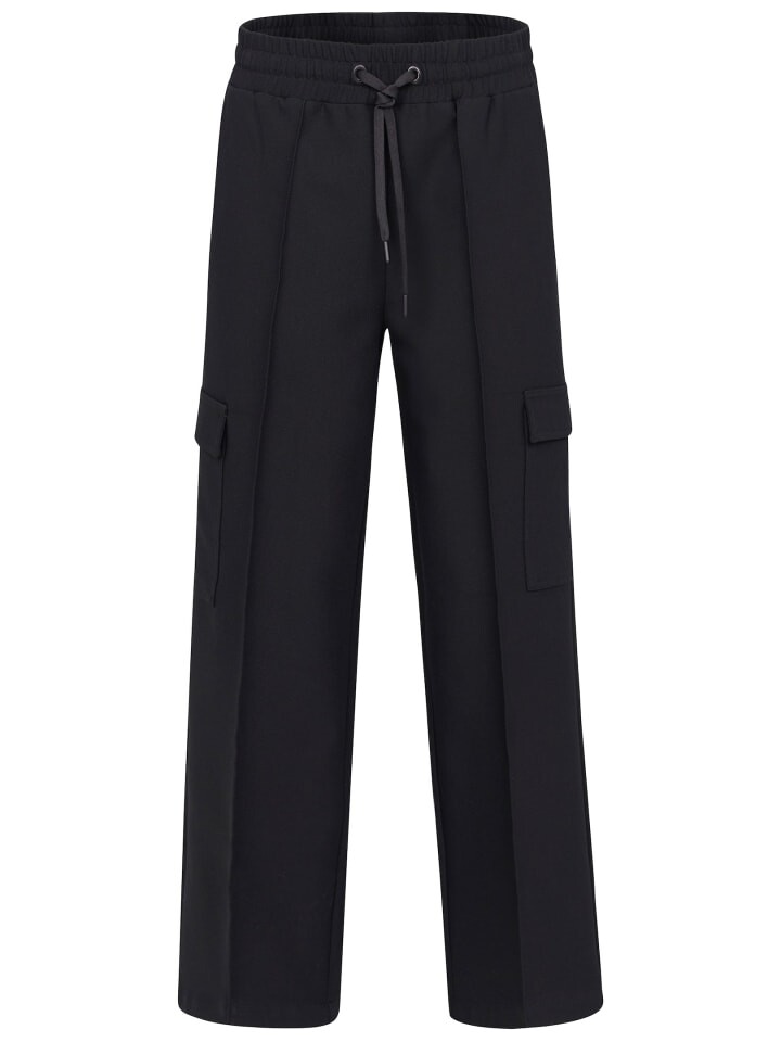 Тканевые брюки Bugatti, черный 
Тканевые брюки Bugatti, черный