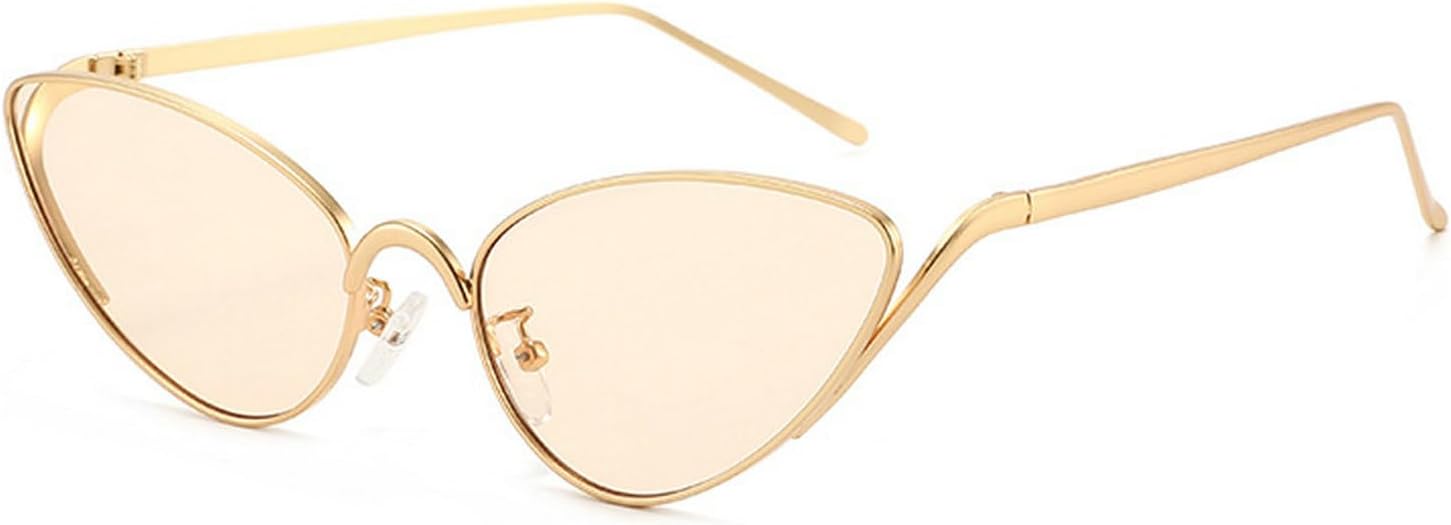 Laureles Сексуальные солнцезащитные очки «кошачий глаз» золотистого цвета с эффектом шампанского для женщин, винтажная металлическая оправа, защита от УФ-излучения UV400, мужские и женские солнцезащитные очки, C6
Laureles Сексуальные солнцезащитные очки «кошачий глаз» золотистого цвета с эффектом шампанского для женщин, винтажная металлическая оправа, защита от УФ-излучения UV400, мужские и женские солнцезащитные очки, C6