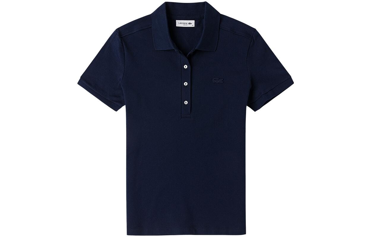 Рубашка поло женская темно-синяя Lacoste
Рубашка поло женская темно-синяя Lacoste