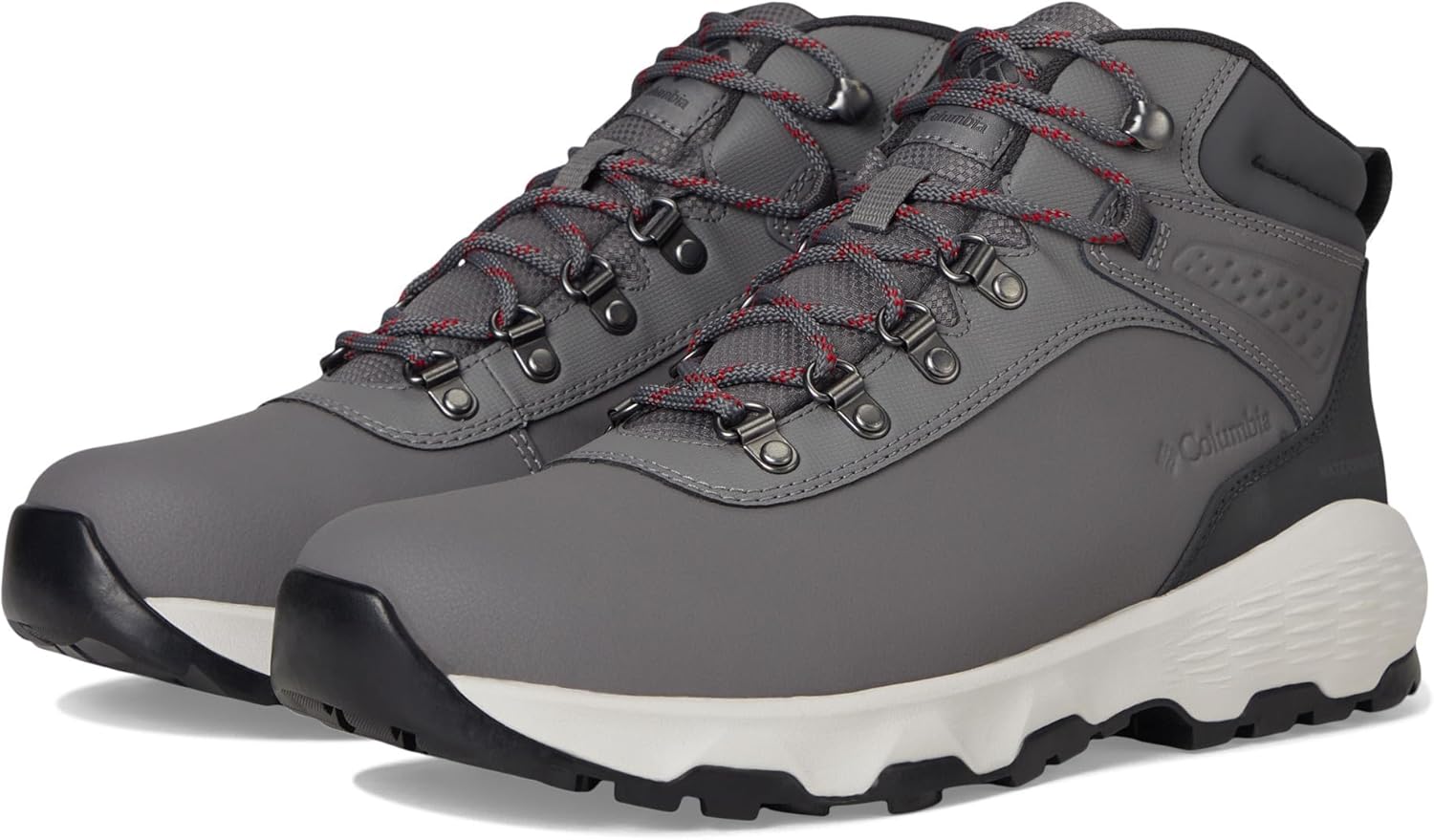 Columbia Mens Newton Wander Leather, City Grey/Mountain Red
Columbia Mens Newton Wander Leather, City Grey/Mountain Red