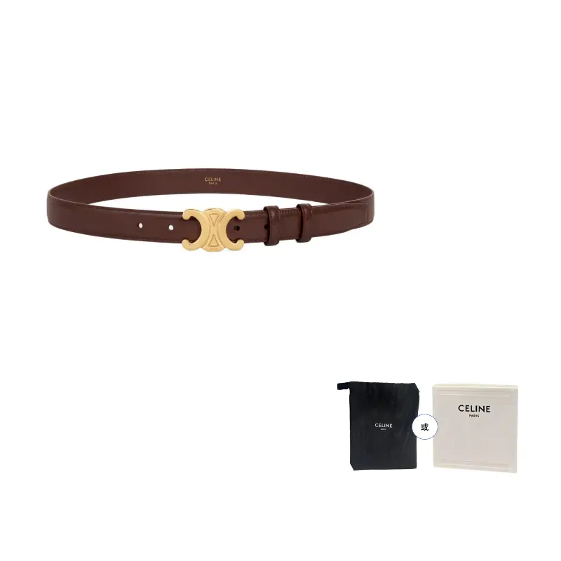CELINE Средний пояс Triomphe из кожи телёнка, Brown
CELINE Средний пояс Triomphe из кожи телёнка, Brown