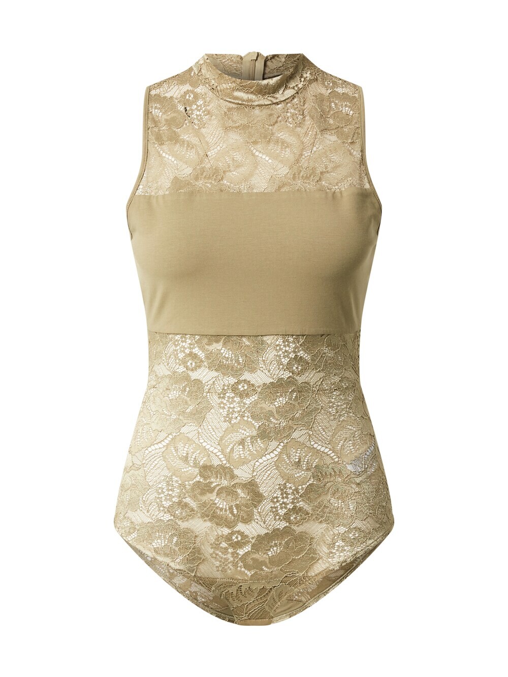 Боди-рубашка Urban Classics, хаки 
Боди-рубашка Urban Classics, хаки