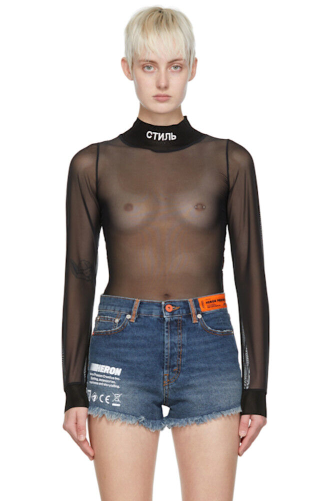 Черный нейлоновый боди Heron Preston
Черный нейлоновый боди Heron Preston