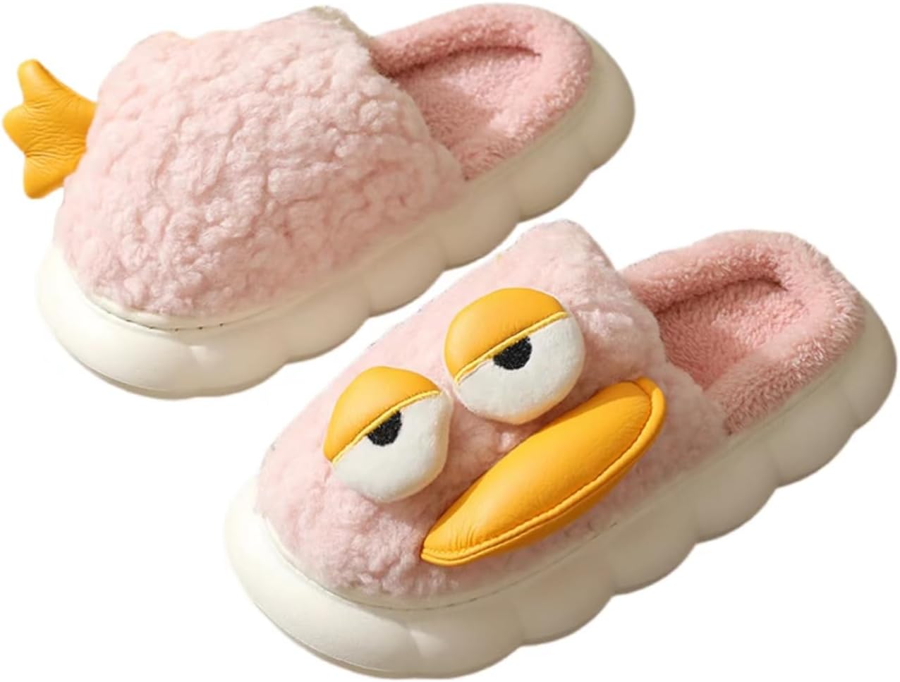 Женские пушистые тапочки с утенком и эффектом памяти Onlvye, розовый
Женские пушистые тапочки с утенком и эффектом памяти Onlvye, розовый