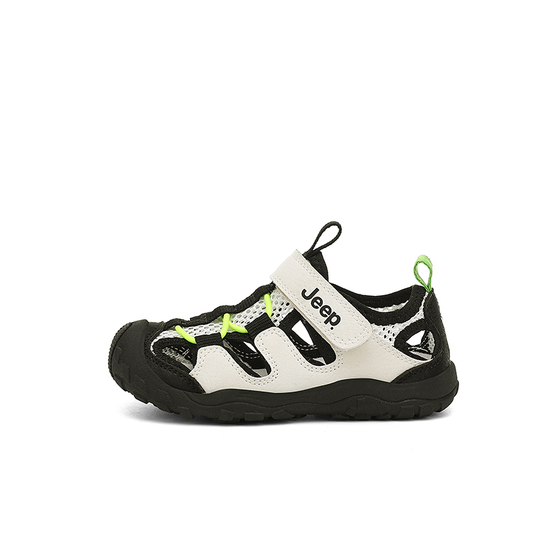 Детские сандалии Anti Kick Kids' Jeep, слоновая кость/белый/черный 
Детские сандалии Anti Kick Kids' Jeep, слоновая кость/белый/черный