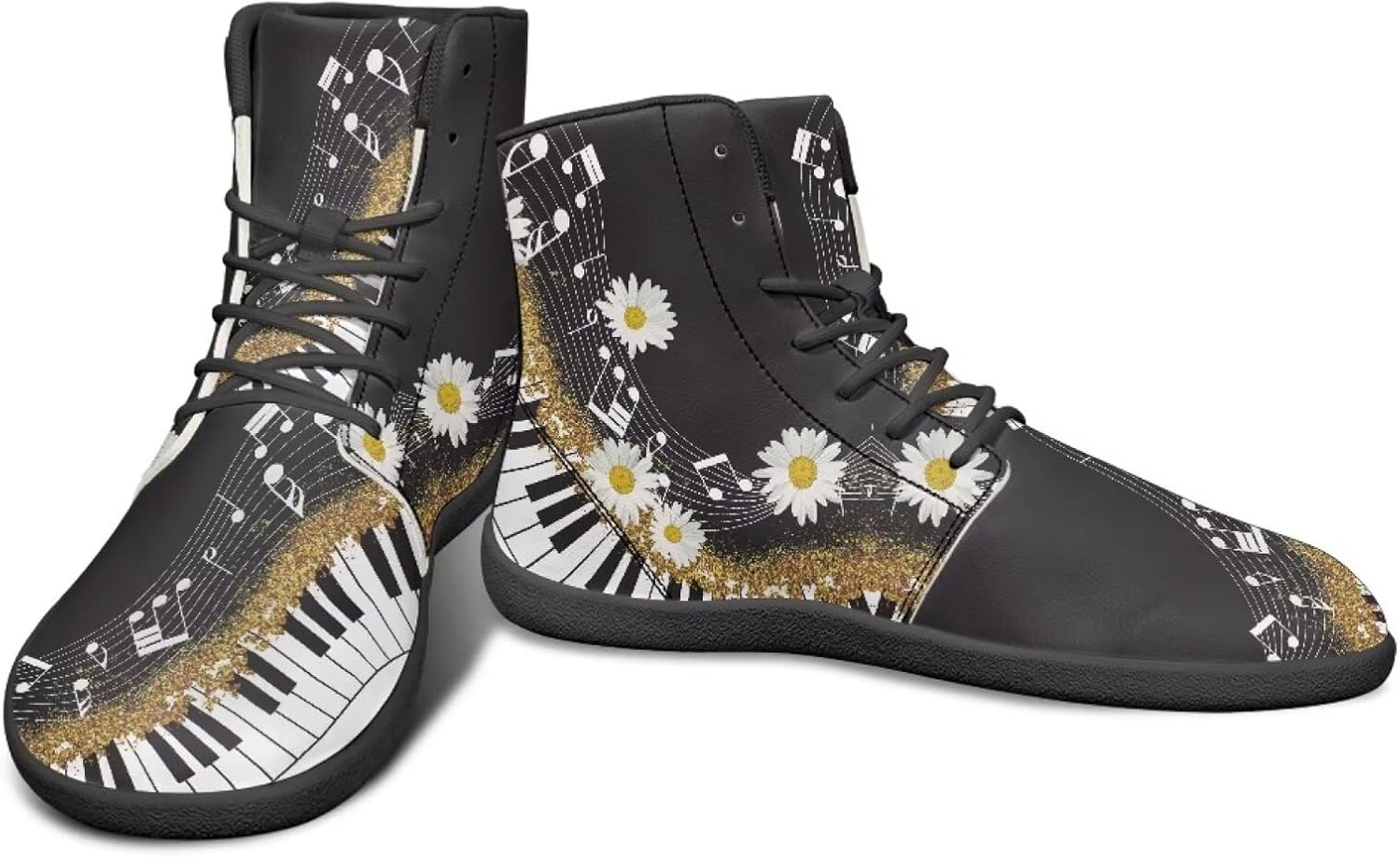 Кроссовки с высокой верхней частью и цветочным дизайном для мужчин- босоножки с широкой носочной частью, для кросс-тренинга и бега с резиновой подошвой Watdotory, Piano Note Daisy Design
Кроссовки с высокой верхней частью и цветочным дизайном для мужчин- босоножки с широкой носочной частью, для кросс-тренинга и бега с резиновой подошвой Watdotory, Piano Note Daisy Design