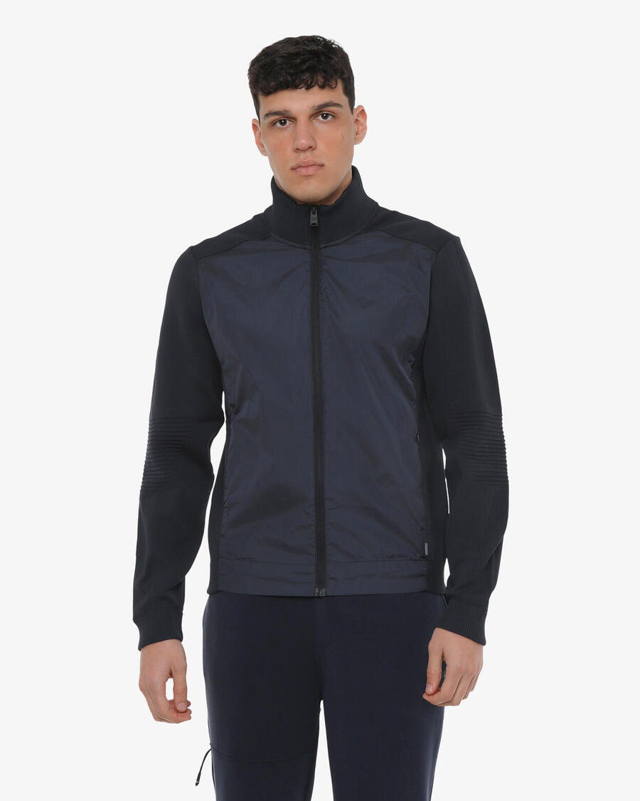 JAKED Темно-синяя мужская синтетическая толстовка для фитнеса
JAKED Темно-синяя мужская синтетическая толстовка для фитнеса