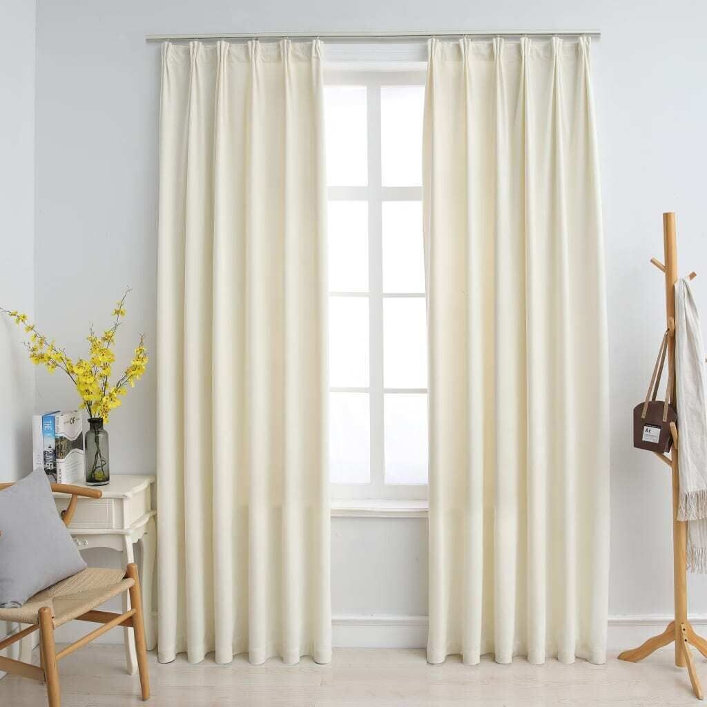 Шторы блэкаут на крючках 2шт бархатные кремовые 140х245см DKD HOME DECOR, бежевый
Шторы блэкаут на крючках 2шт бархатные кремовые 140х245см DKD HOME DECOR, бежевый
