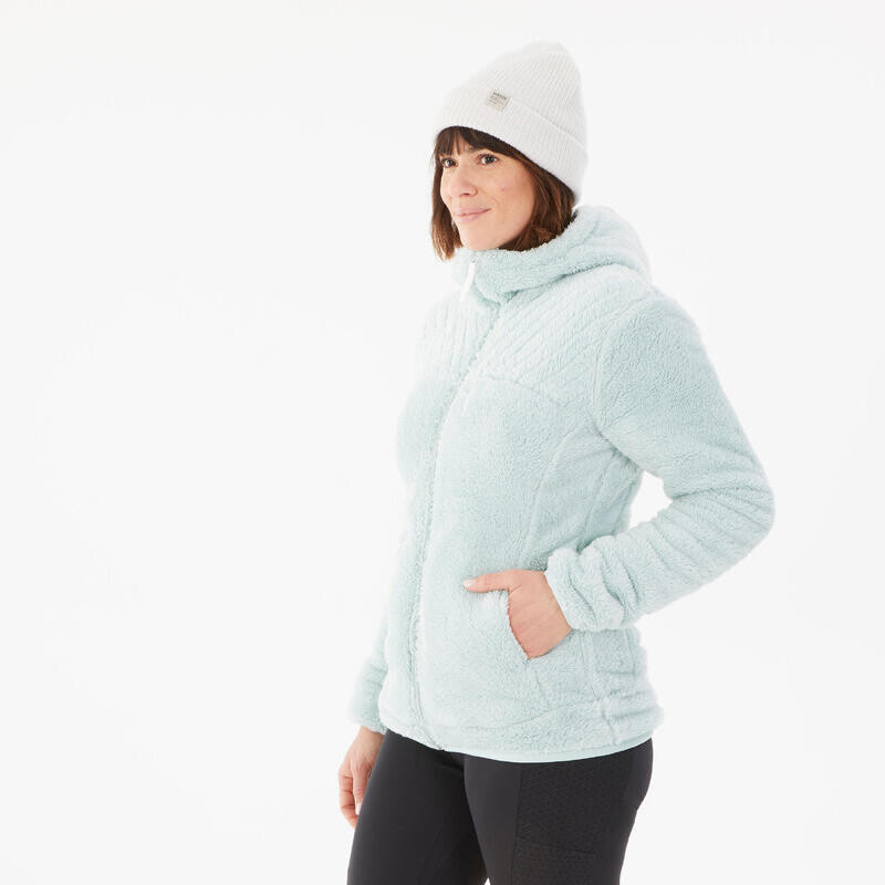 Флисовая куртка женская теплая зимняя для походов - SH500 QUECHUA, цвет gruen 
Флисовая куртка женская теплая зимняя для походов - SH500 QUECHUA, цвет gruen