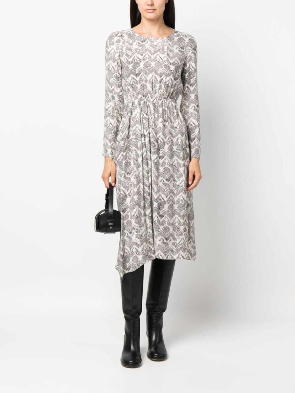 Платье миди с принтом Patrizia Pepe, черный
Платье миди с принтом Patrizia Pepe, черный