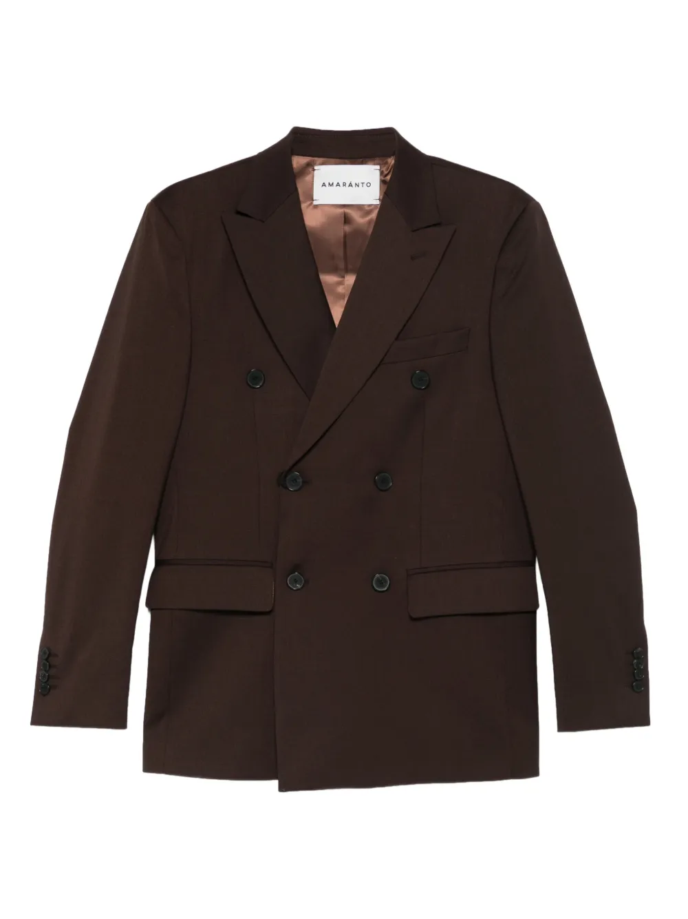 Двубортный пиджак Amaranto, коричневый
Двубортный пиджак Amaranto, коричневый