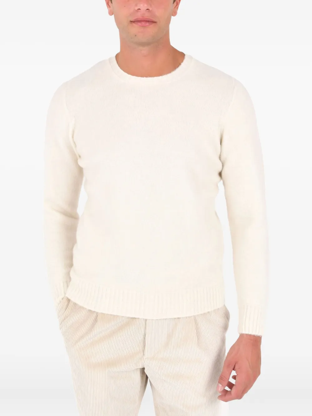 Свитер с круглым вырезом Drumohr, кремовый
Свитер с круглым вырезом Drumohr, кремовый