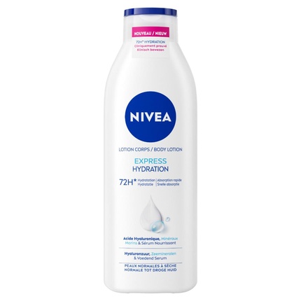 Body Lotion Express - Быстро впитывающийся увлажняющий крем Nivea
Body Lotion Express - Быстро впитывающийся увлажняющий крем Nivea