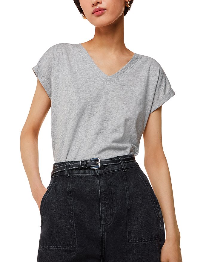 Футболка с V-образным вырезом и короткими рукавами Willa Whistles, серый
Футболка с V-образным вырезом и короткими рукавами Willa Whistles, серый