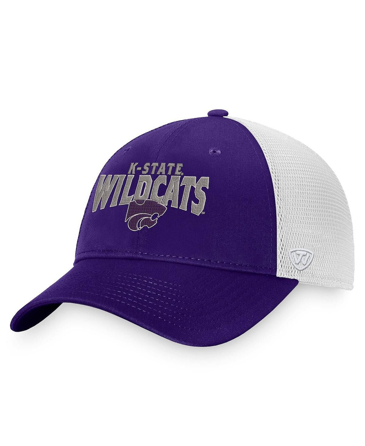 Мужская фиолетово-белая кепка Kansas State Wildcats Breakout Trucker Snapback Top of the World
Мужская фиолетово-белая кепка Kansas State Wildcats Breakout Trucker Snapback Top of the World