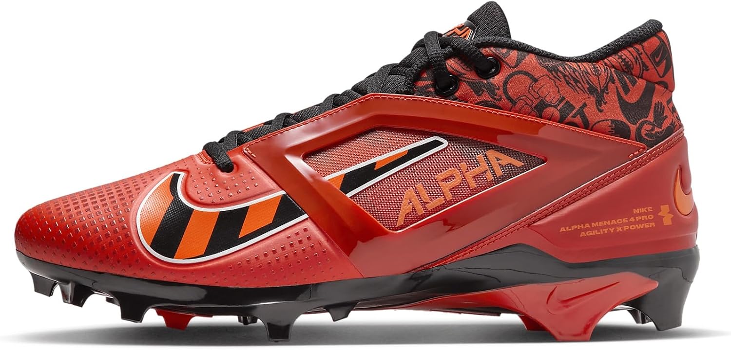 Футбольные бутсы Nike Alpha Menace 4 Pro NRG для мужчин, Picante Red/Bright Mandarin/Dragon Red/Black
Футбольные бутсы Nike Alpha Menace 4 Pro NRG для мужчин, Picante Red/Bright Mandarin/Dragon Red/Black