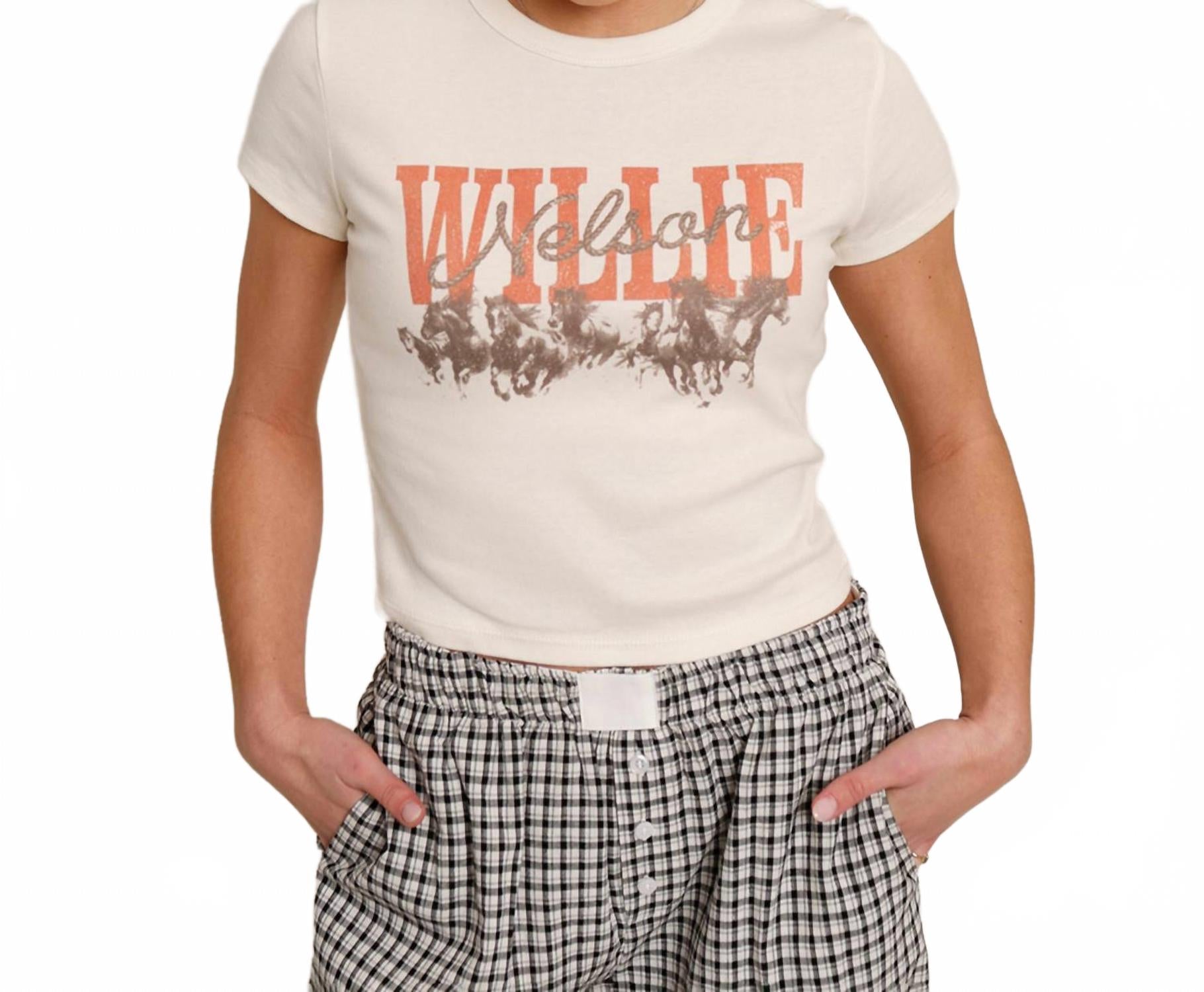 Футболка кроп Always On My Mind в белом цвете LivyLu
Футболка кроп Always On My Mind в белом цвете LivyLu