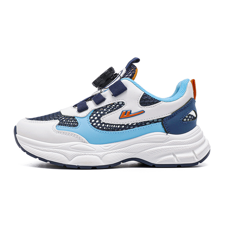 Дышащие детские кроссовки для бега WARRIOR, белый/синий 
Дышащие детские кроссовки для бега WARRIOR, белый/синий