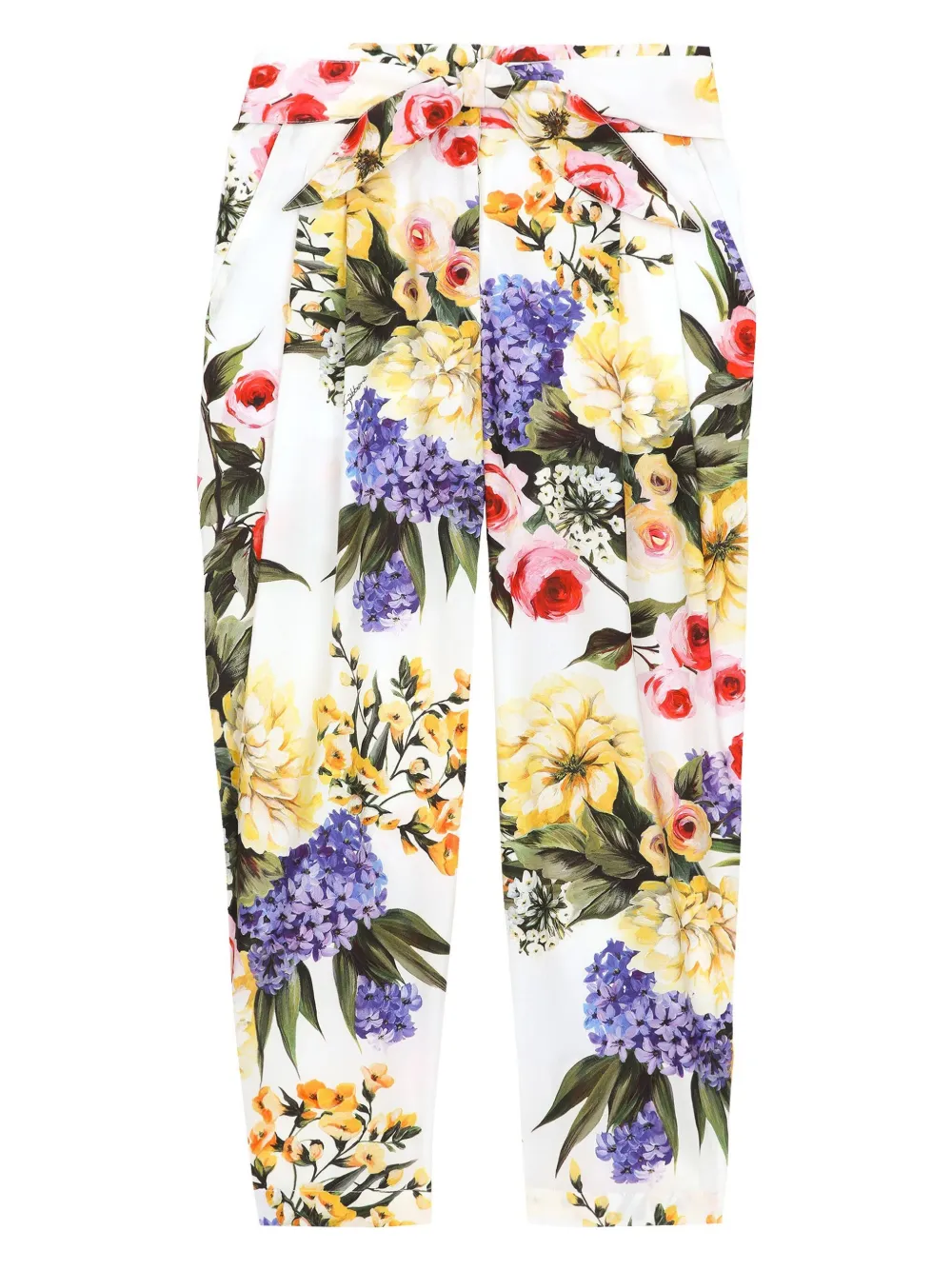 Прямые брюки с цветочным принтом Dolce & Gabbana Kids, белый
Прямые брюки с цветочным принтом Dolce & Gabbana Kids, белый