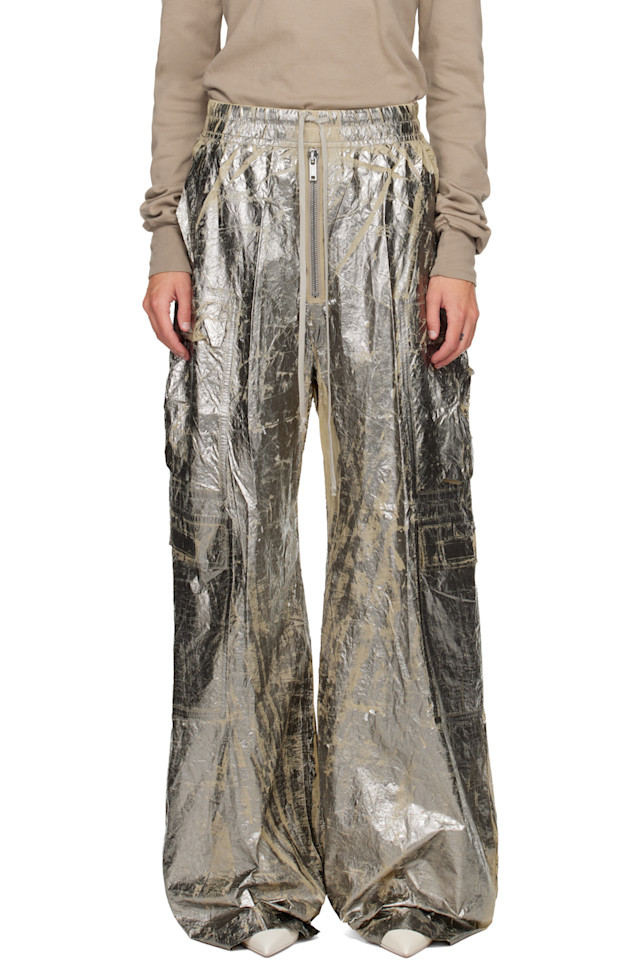 Rick Owens Drkshdw Серебряные конкордианы, двойные большие брюки-карго Белас
Rick Owens Drkshdw Серебряные конкордианы, двойные большие брюки-карго Белас