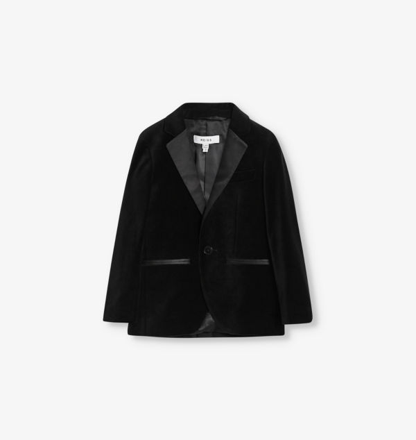 Блейзер из эластичного хлопка с бархатной текстурой 3-9 лет Reiss, черный
Блейзер из эластичного хлопка с бархатной текстурой 3-9 лет Reiss, черный