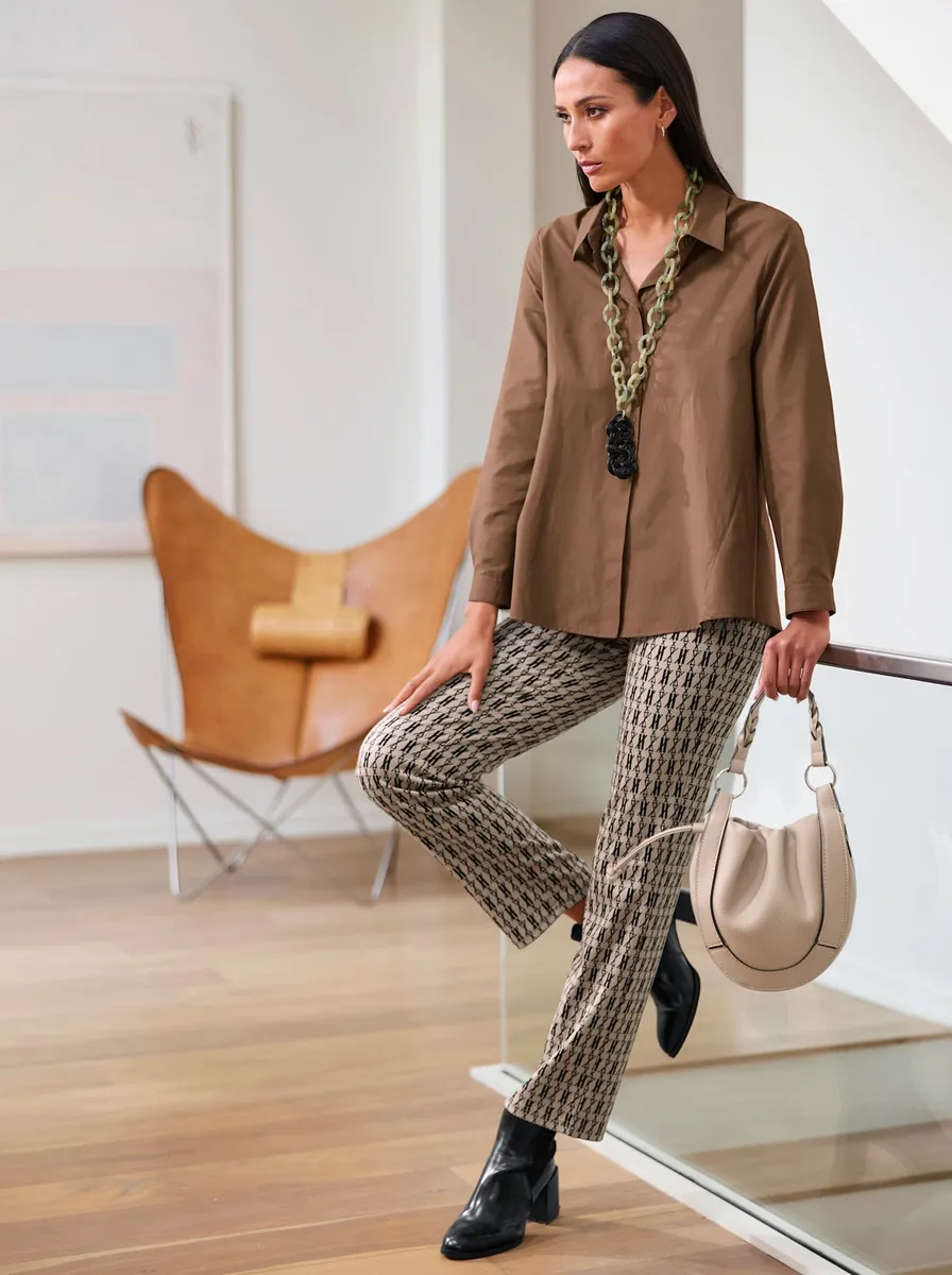 Heine длинная блузка, коричневый 
Heine длинная блузка, коричневый