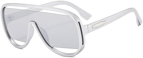 Модные ретро-солнцезащитные очки 2027 года для женщин и мужчин, большие солнцезащитные очки с градиентным переходом цвета и защитой от УФ-излучения UV400 MTZJH, Sliver Silver
Модные ретро-солнцезащитные очки 2027 года для женщин и мужчин, большие солнцезащитные очки с градиентным переходом цвета и защитой от УФ-излучения UV400 MTZJH, Sliver Silver