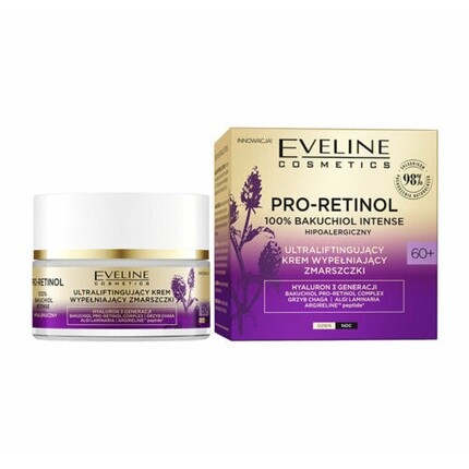 Про-ретинол 100% бакучиол крем для заполнения морщин 60+ 50мл, Eveline
Про-ретинол 100% бакучиол крем для заполнения морщин 60+ 50мл, Eveline