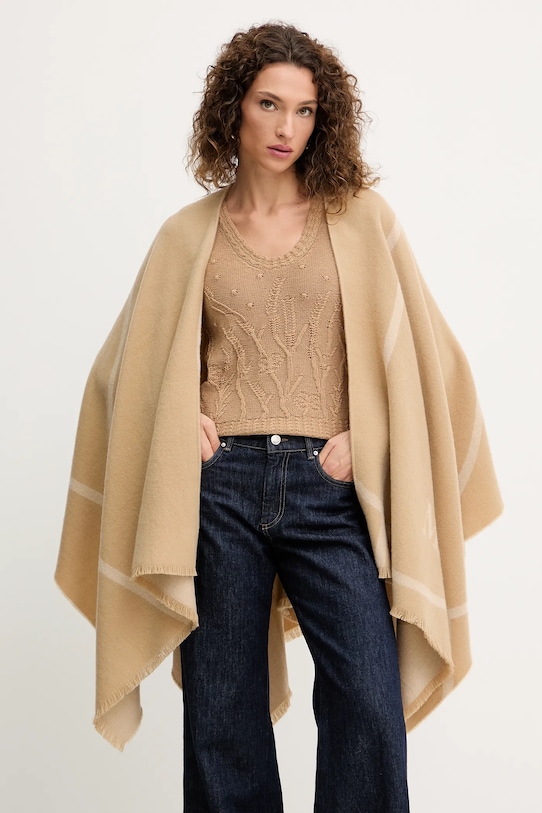 Пончо giudea из шерсти MM by Max Mara, бежевый
Пончо giudea из шерсти MM by Max Mara, бежевый