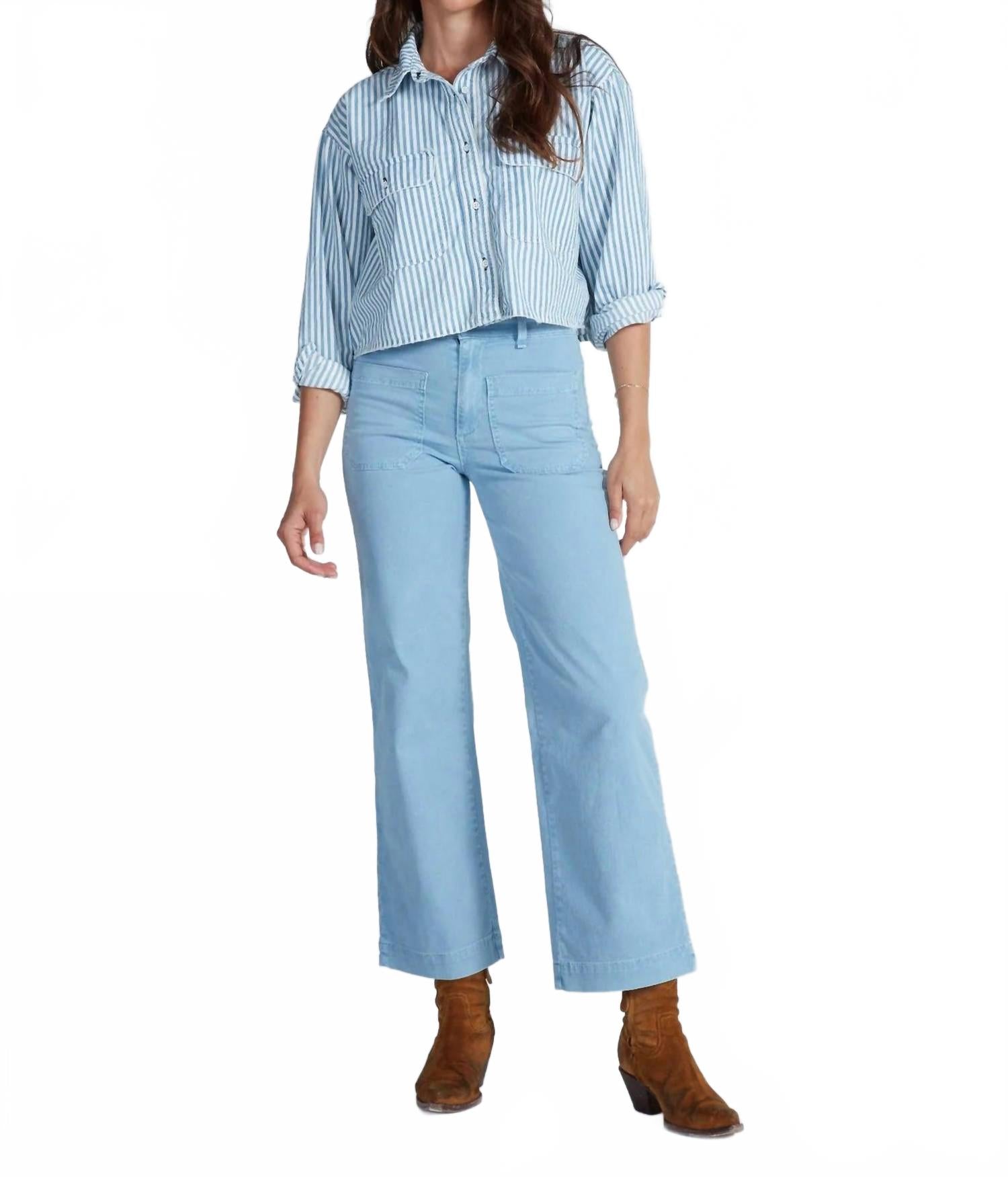 ASKK NY Джинсы из выстиранной саржи матросского цвета
ASKK NY Джинсы из выстиранной саржи матросского цвета