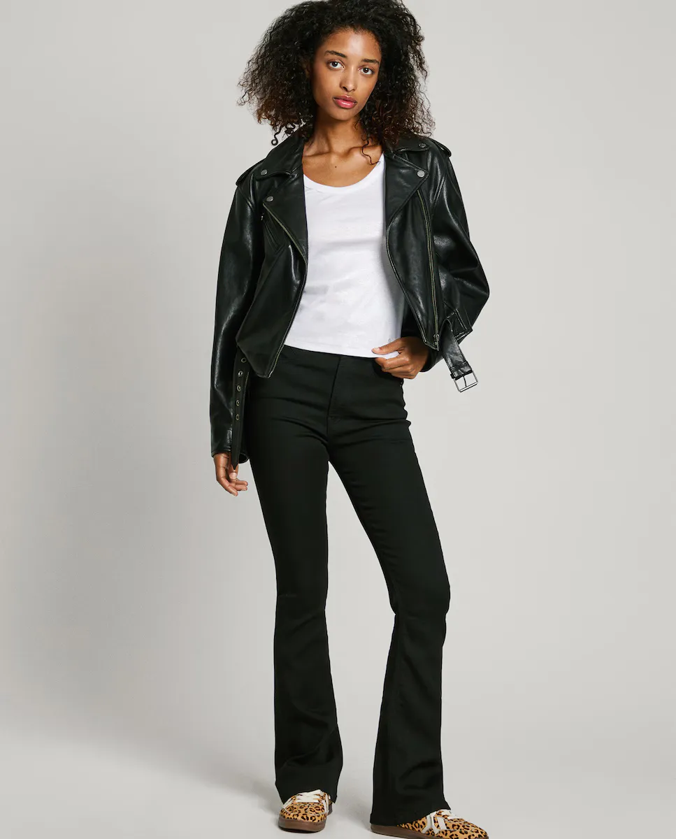 Женские расклешенные джинсы с завышенной талией из стрейчевой ткани Pepe Jeans, чёрный
Женские расклешенные джинсы с завышенной талией из стрейчевой ткани Pepe Jeans, чёрный