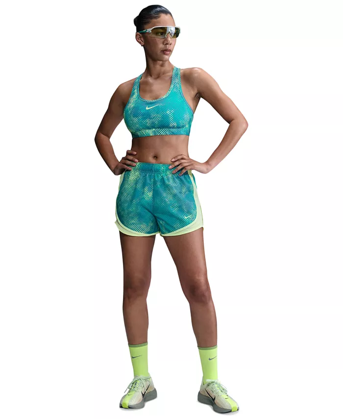 Женский спортивный бюстгальтер Dri-FIT с принтом Nike, зеленый
Женский спортивный бюстгальтер Dri-FIT с принтом Nike, зеленый