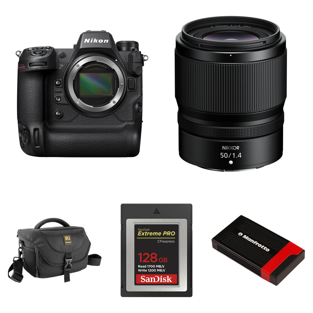 Беззеркальная камера Nikon Z9 Mirrorless Camera with 50mm f/1.4 Lens and Basic Bundle
Беззеркальная камера Nikon Z9 Mirrorless Camera with 50mm f/1.4 Lens and Basic Bundle