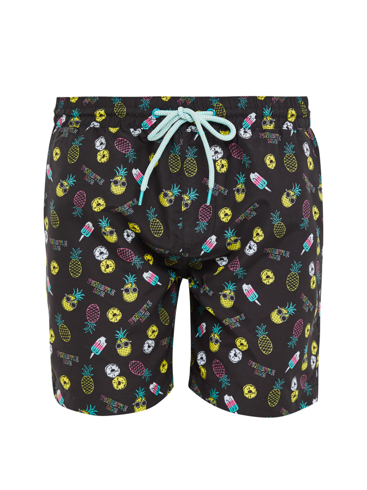 Threadbare Плавки с рисунком ананаса, черные
Threadbare Плавки с рисунком ананаса, черные