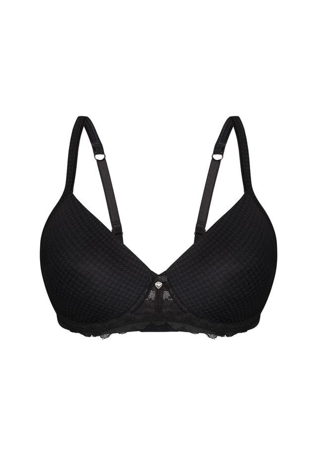 Красивый классический бюстгальтер с чашечками Sassa, черный
Красивый классический бюстгальтер с чашечками Sassa, черный