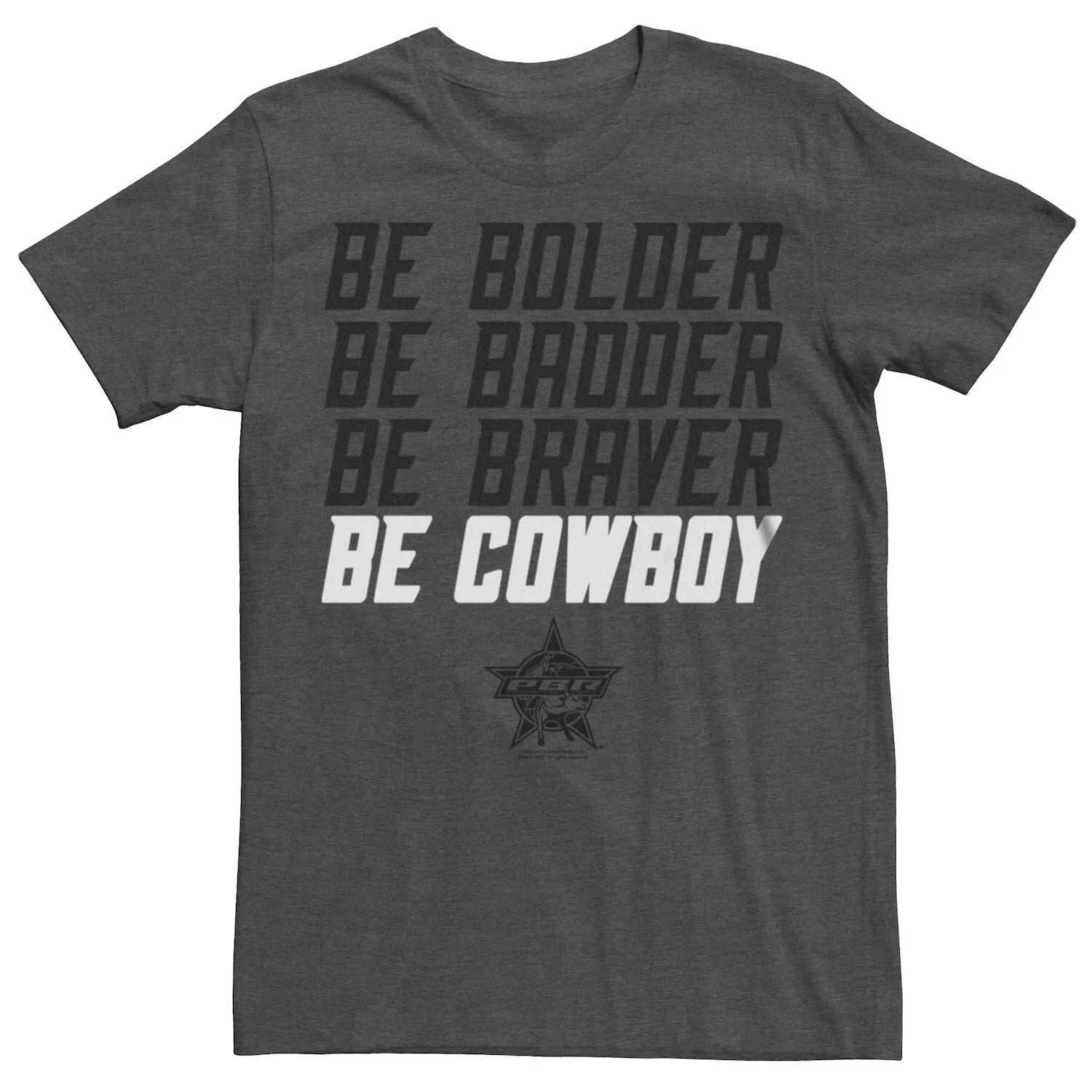 Мужская ковбойская футболка Professional Bull Riders Be Braver Licensed Character
Мужская ковбойская футболка Professional Bull Riders Be Braver Licensed Character